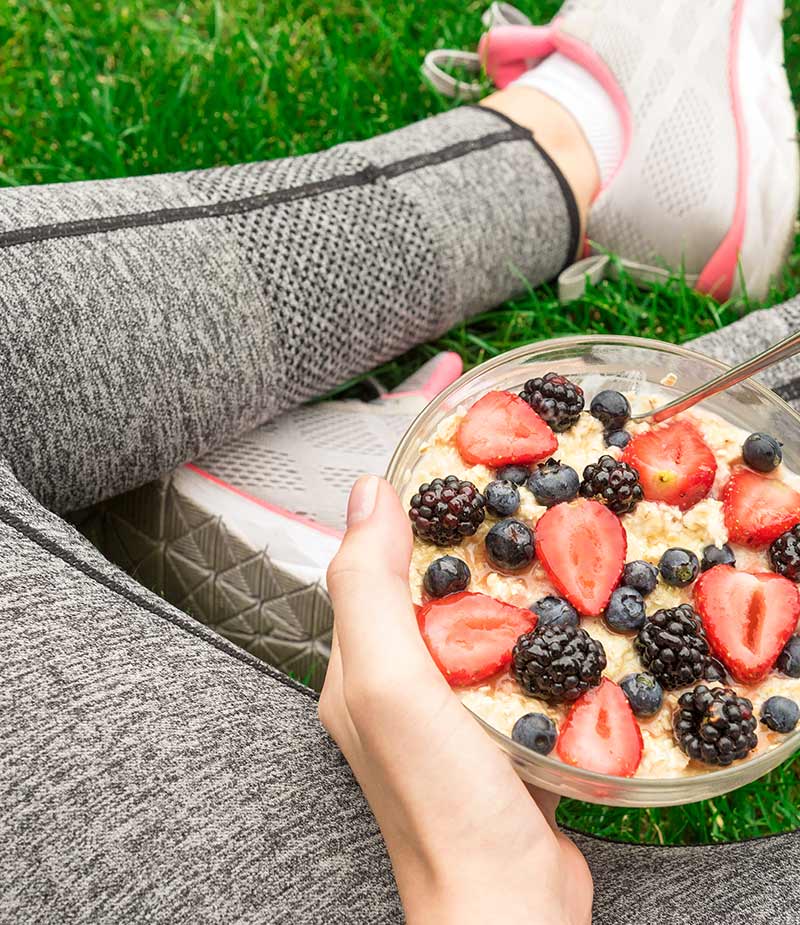 Preparación nutricional antes de una carrera