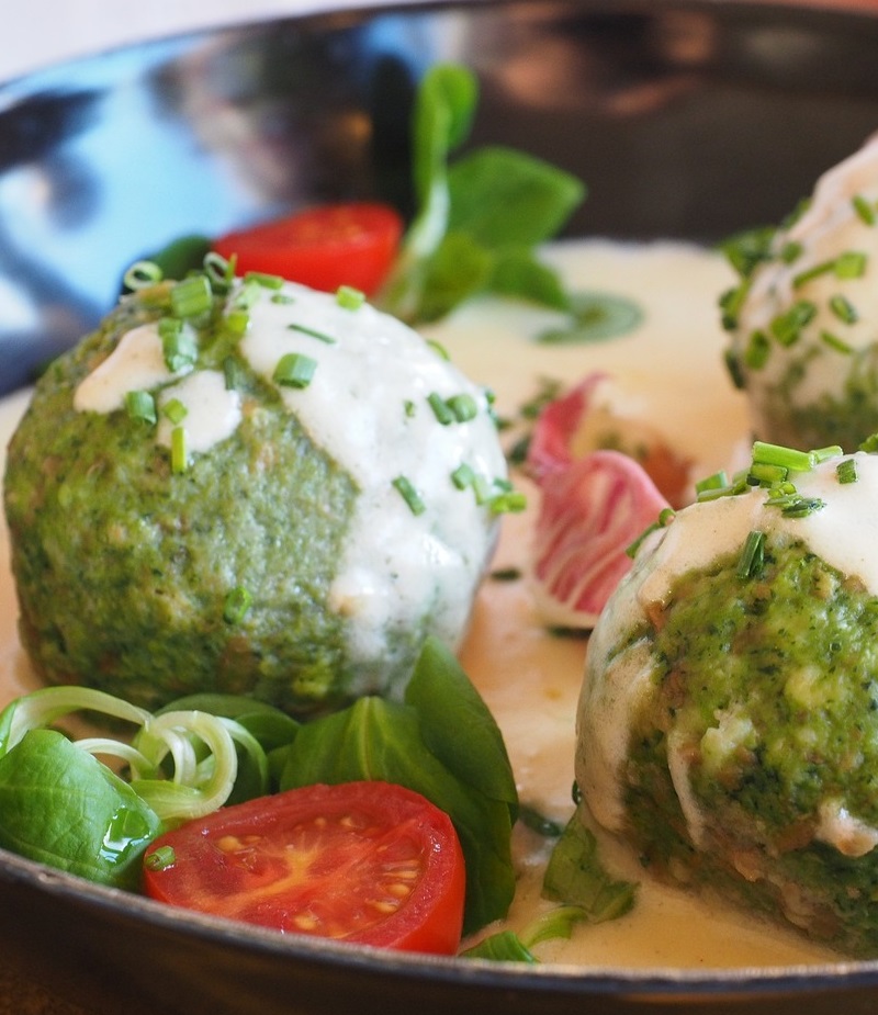 Albóndigas de quinoa y espinacas