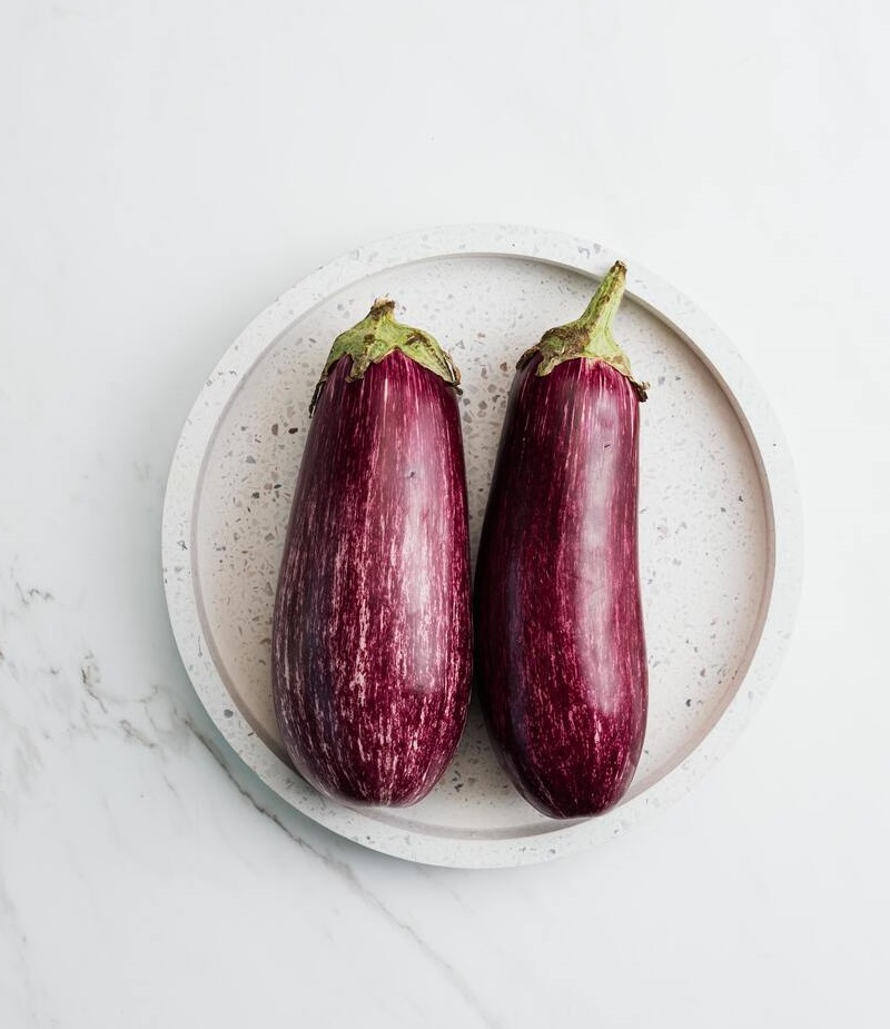 Berenjenas rellenas de quinoa y verduras