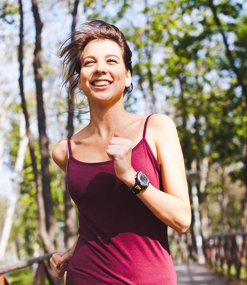 Correr brinda bienestar y felicidad