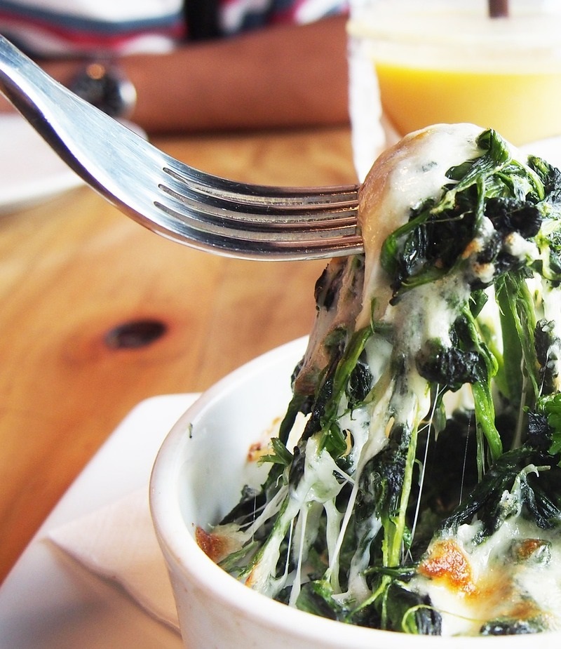 Delicias veganas con espinacas