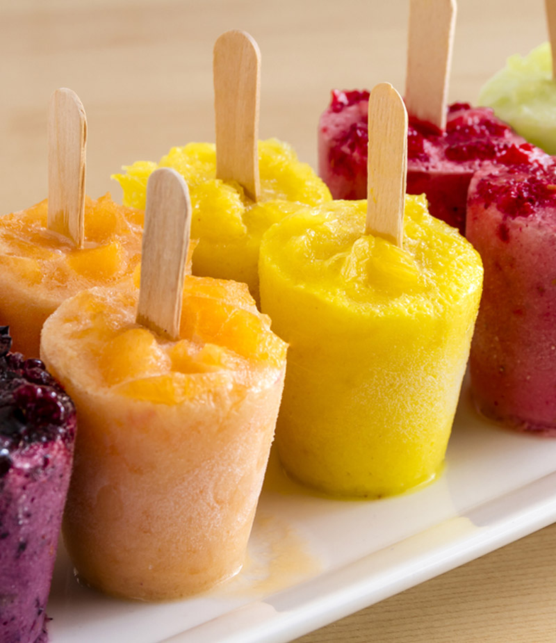 Deliciosas paletas o helados de yogur