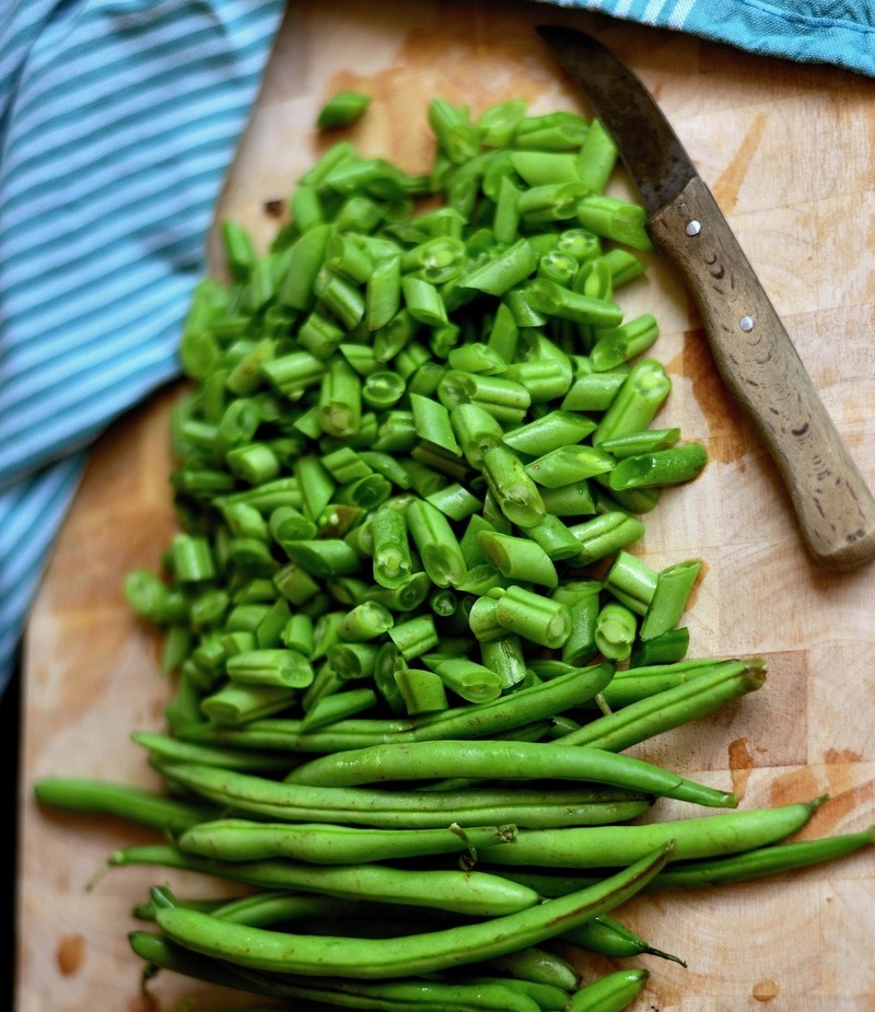 Receta de vainitas verdes con aguacate