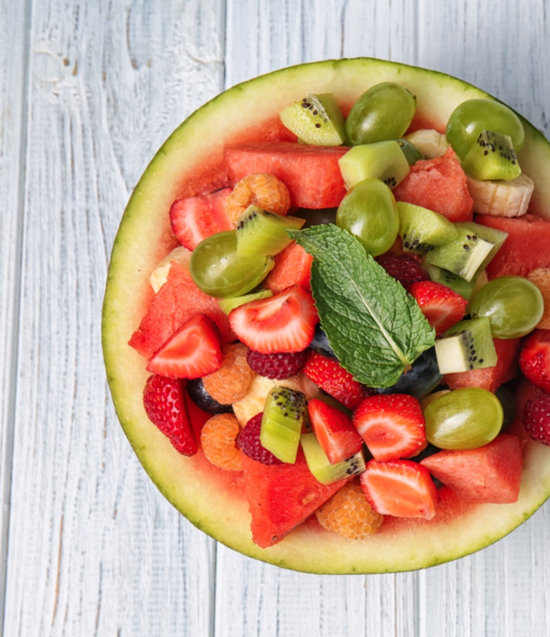 Ensaladas de frutas bajas en calorías