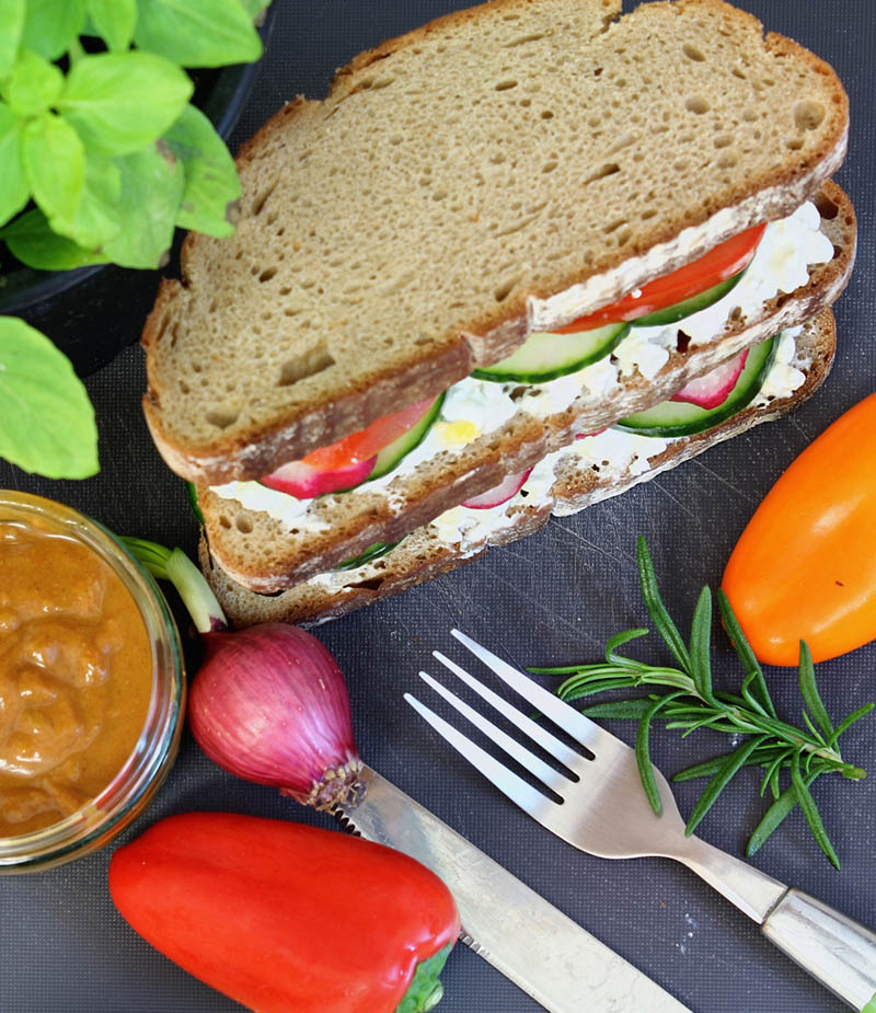 Recetas de sándwiches vegetarianos