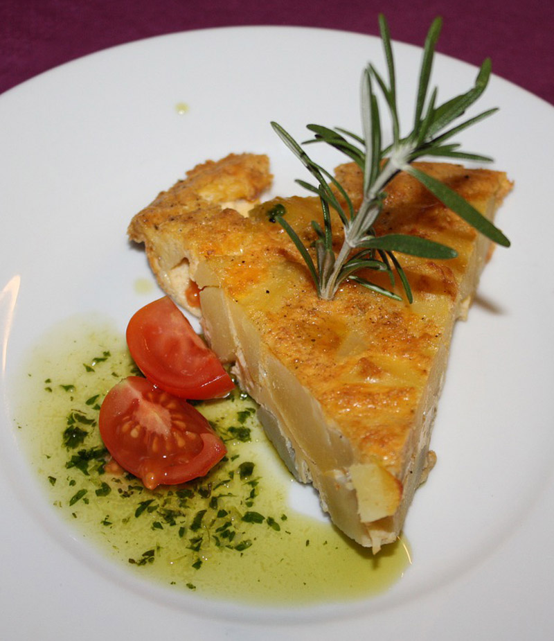 Tortilla de papa vegana