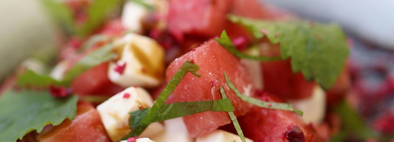 Ensalada de sandía y queso feta