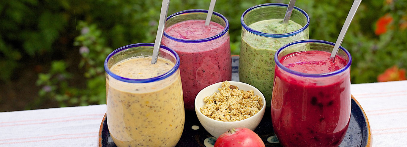 Deliciosos smoothies, saludables y refrescantes